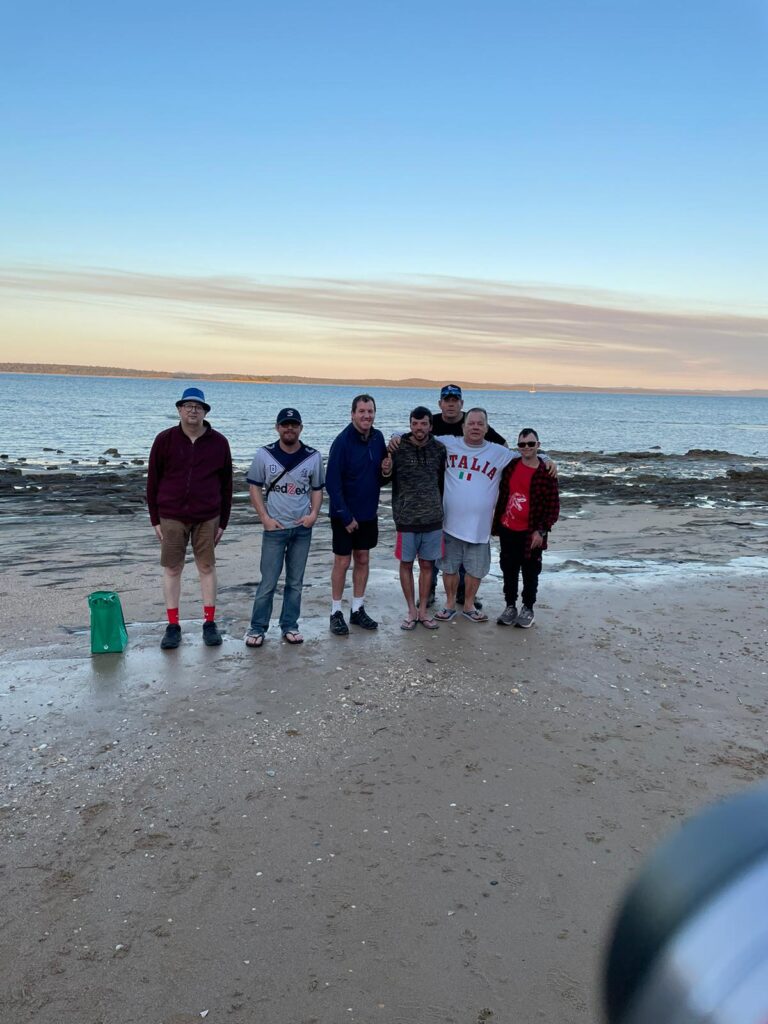 Shine participants on camp